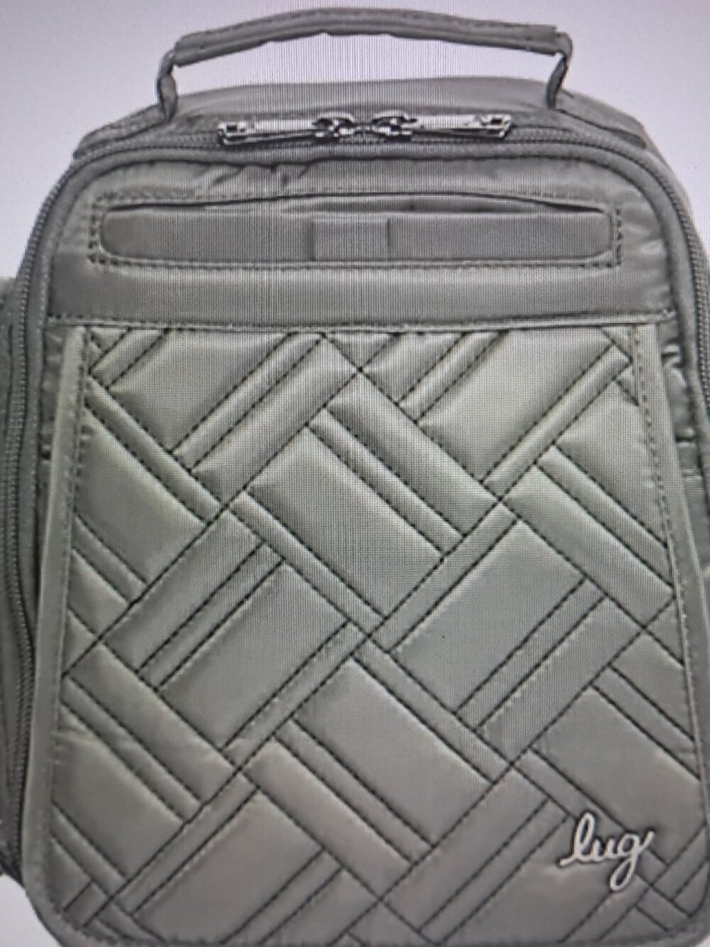 Lug Flapper SE Convertible Crossbody Bag Quilted Olive Green Travel Bag